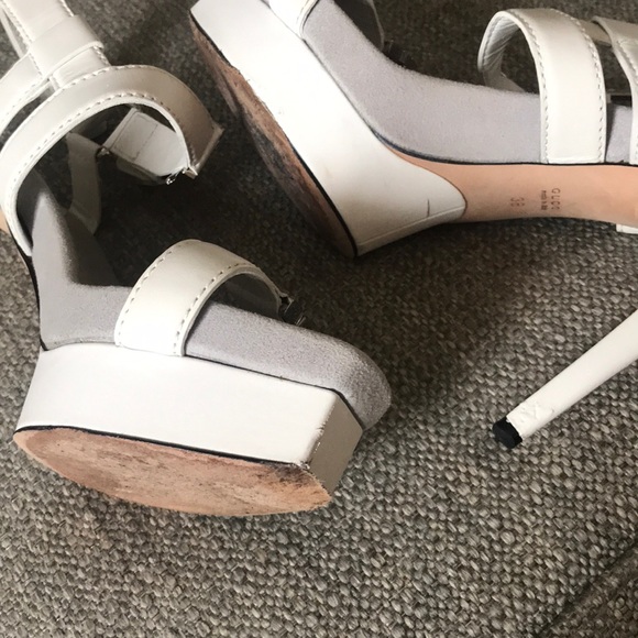 Gucci platform heels, Lifford Great White, size 8, comes with box - Picture 8 of 8